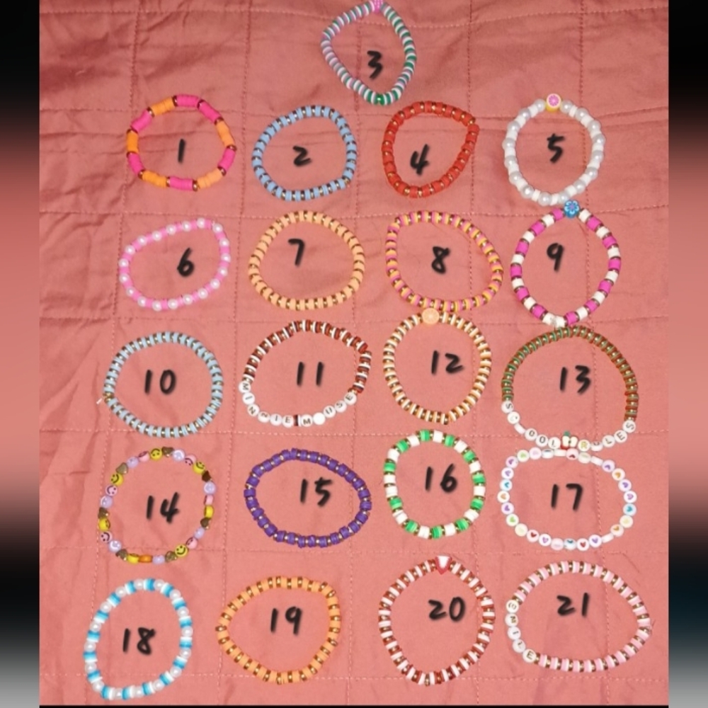 Colorful Beaded Bracelets Set